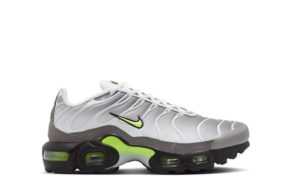 Nike Air Max Plus - White Pearl Grey Black Neon Yellow